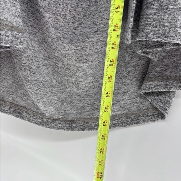 Athleta Gray Hooded Open-Front Longline Cardigan - Picture 6 of 6